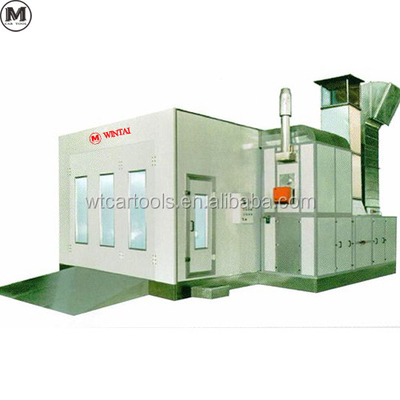 Booth di verniciatura a spruzzo diesel arancione per la verniciatura dei veicoli in colore arancione ed efficienza