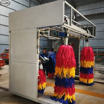 Lavatrice automatica di tipo gantry con asciugatrici opzionali e spruzzo di cera di schiuma