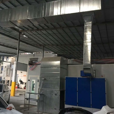Casella di spruzzo per autoveicoli di tipo permanente per la verniciatura pulita e precisa