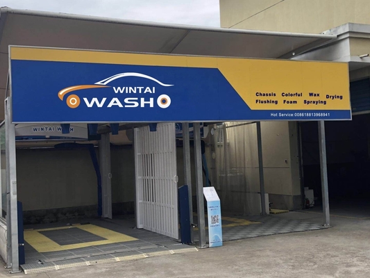 Cornice di metallo Macchina per lavaggio auto senza contatto completamente automatica WT360 150L Consumo d'acqua