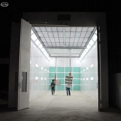 Forno a spruzzo industriale approvato CE da 39 kW per autobus e autocarri Sala verniciatura 15000mm