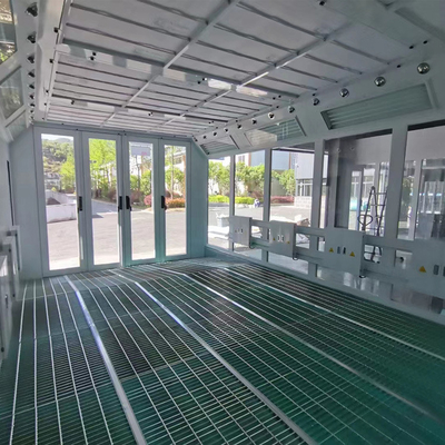 L'esterno LED Industrial Bus Spray Paint Booth con 2 set di ventilatori di scarico da 7,5 kW