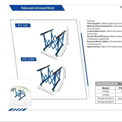 Pieghevoli supporti di vernice per porte per automobili struttura compatta e facile installazione