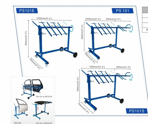 Alta stabilità Multi Angolo Auto Paint Rack Rimuovibile Con Capacità 34kg