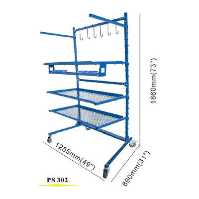 Facile assemblaggio Auto paraurti vernice Stand regolabile per la riparazione e la verniciatura