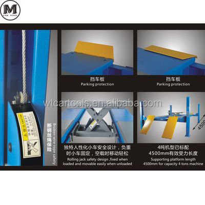 Capacità di sollevamento 4000 kg 4 Post Car Lift 4720mm Lunghezza 2.2KW Potenza del motore