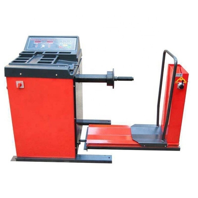 10S Rosso 200KG 1400mm Truck Wheel Balancer 220V per il bilanciamento a quattro ruote