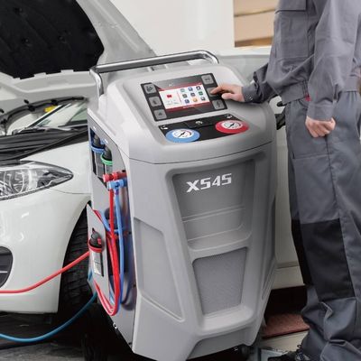 Macchina per il recupero di gas refrigerante per auto con touchscreen da 7 pollici R1234yf Macchina per la ricarica di gas AC