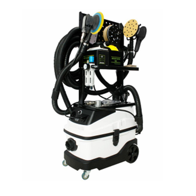 Carrozzeria a doppia stazione lucidatura macchina efficienza energetica con altezza del banco 61cm