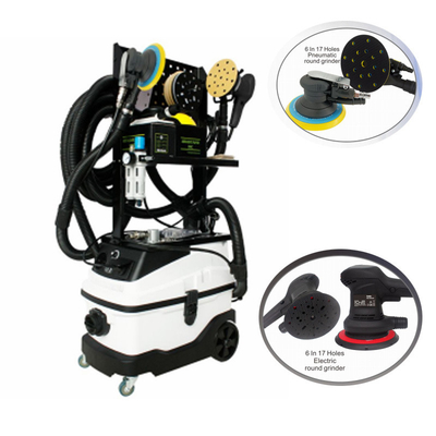 Carrozzeria a doppia stazione lucidatura macchina efficienza energetica con altezza del banco 61cm