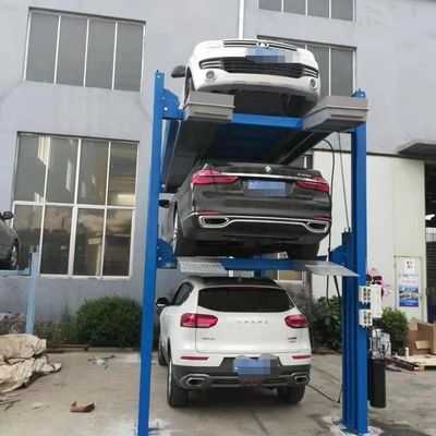 Four Post Parking Lift for Vehicle Elevator 12 Units Loading Qty Low Maintenance Cost