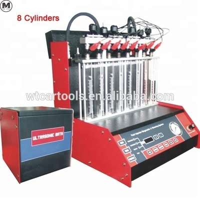 8 cilindri iniezionista tester e la macchina di pulizia 4L volume del serbatoio di liquido di prova