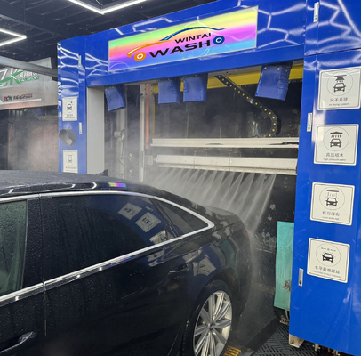 Matel Automatic Rollover Auto Wash Machine con sistema di asciugatura e spazzole a ruote 3500KG
