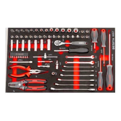 BESITA 6857 78pcs Automeccanico Tool Set Personalizzabile Per Garage Auto Riparazione