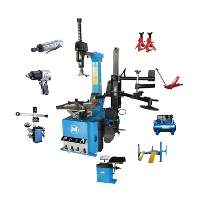 W-1.0/8 attrezzature per officine di pneumatici con compressore d'aria da 10 CV e jack di 12 T