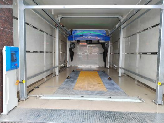 Macchina da lavaggio senza contatto gialla WT-518A tipo gantry con motore da 5 kW