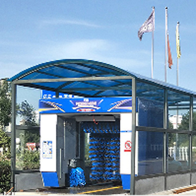Lavatrice di auto a pressione elevata con tunnel completamente automatica Lavatrice di auto ad alta pressione 14 spazzole
