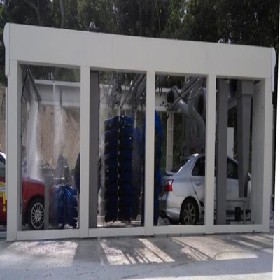Sette spazzole Macchine per lavaggio auto ad alta pressione Macchine per lavaggio auto Sistema di controllo PLC Sistemi di lavaggio automatici