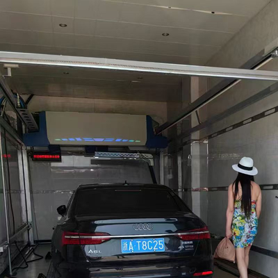 Sistema di autolavaggio senza contatto completamente automatico 380V Funzionamento sicuro Autolavaggio automatico Sistema di riciclaggio dell'acqua per autolavaggio Autolavaggio automatico ad alta pressione