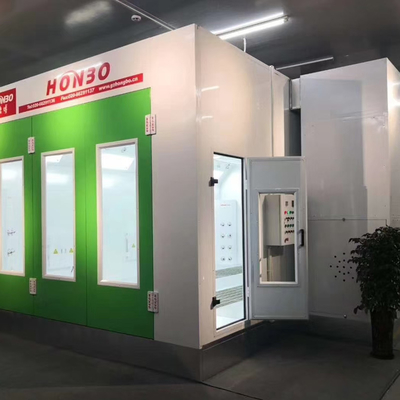 Cabina di verniciatura per autoveicoli approvata CE, supporto per paraurti per carrozzeria con ventola di tipo europeo, sala di miscelazione vernici per auto