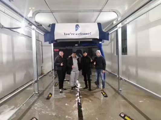 Bracci rotanti a 360 gradi Autolavaggio automatico Macchina per autolavaggio intelligente senza spazzole Autolavaggio completamente automatico