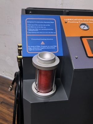 Sistema automatico di lavaggio dell'olio lubrificante con funzione di conteggio