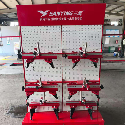 Sistema di allineamento dell'asse delle ruote commerciali basato su telecamere Tecnologia di trasmissione wireless Bluetooth 2.4GHz Attrezzatura di allineamento delle ruote degli autobus