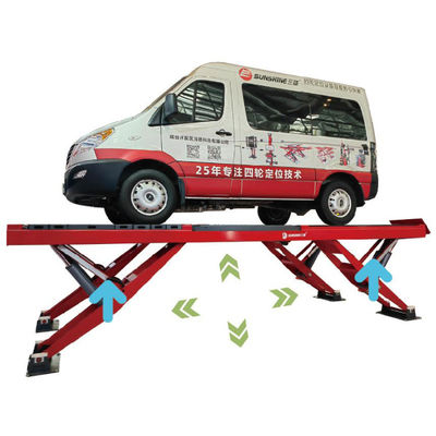 Sollevatore a forbice verticale a Y per allineamento ruote, sollevamento per impieghi gravosi, capacità di sollevamento 11 cilindri, 5500 kg