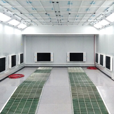 Car Spray Booth con pannello di controllo digitale di 300 mm di altezza del seminterrato e presa del sacchetto filtro per la verniciatura automobilistica