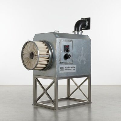 Cabina di verniciatura per auto con sistema di riscaldamento diesel, filtro a sacchetto e struttura in acciaio da 300 mm
