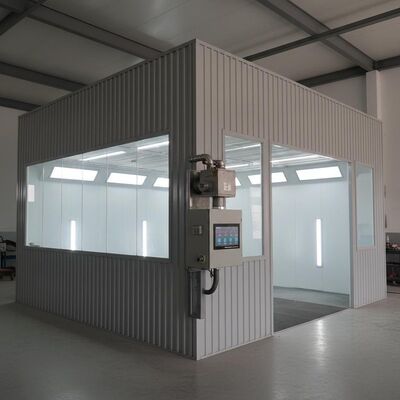 Cabina di verniciatura automobilistica in acciaio da 300 mm con bruciatore diesel G10 e pannello di controllo digitale