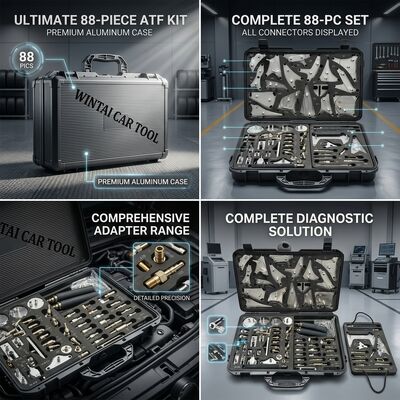 88 pezzi Ultimate ATF Adapter Kit Completa copertura Sistema di servizio di fluidi di trasmissione con strumenti diagnostici